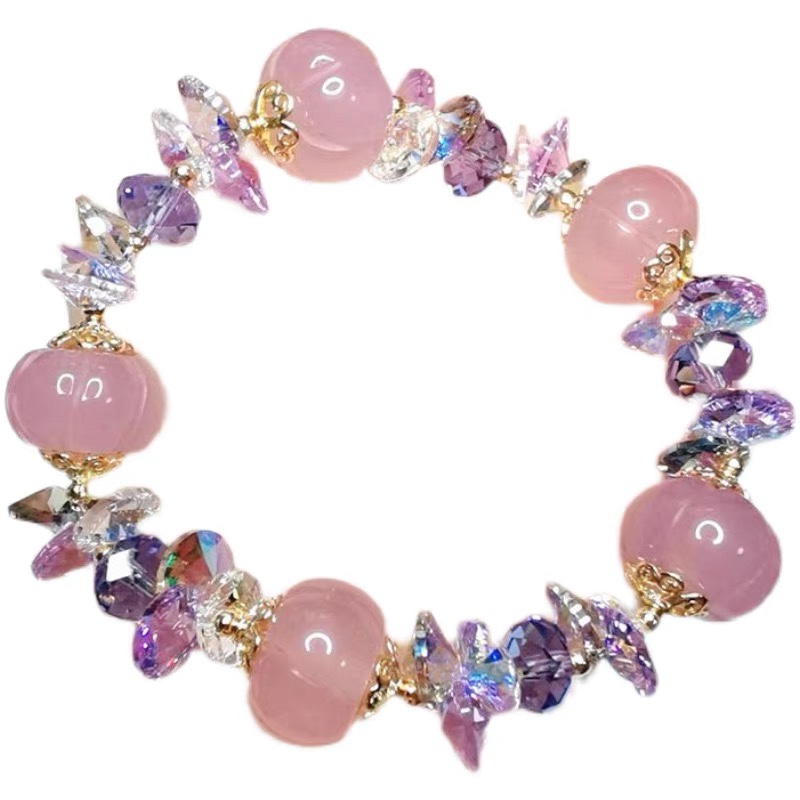 Women's fashion bracelet five Fu chalchalet pumpkin beads Austrian crystal high touch bracelet