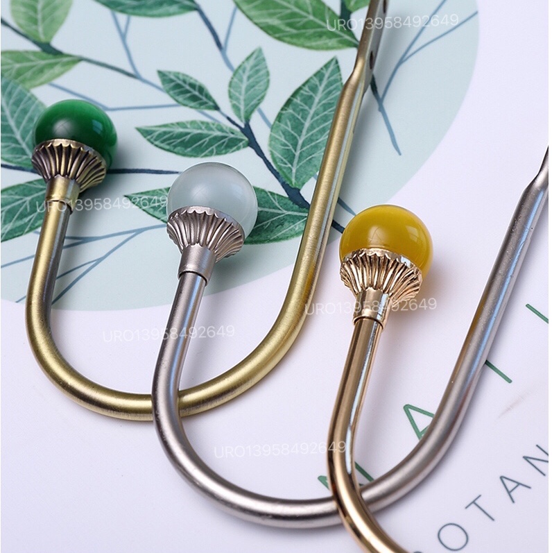 Crystal and  Pearl Curtain Tieback Hook Curtain Accessori