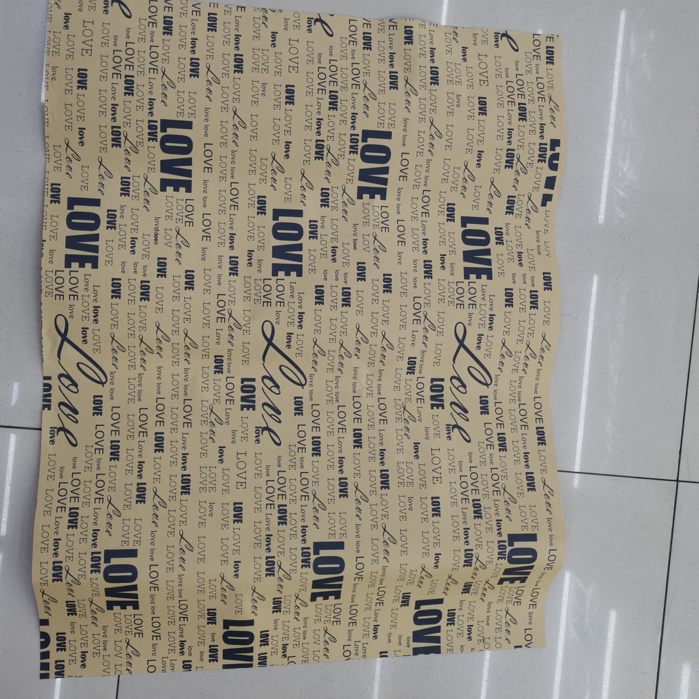 50*70大英文字母包装纸