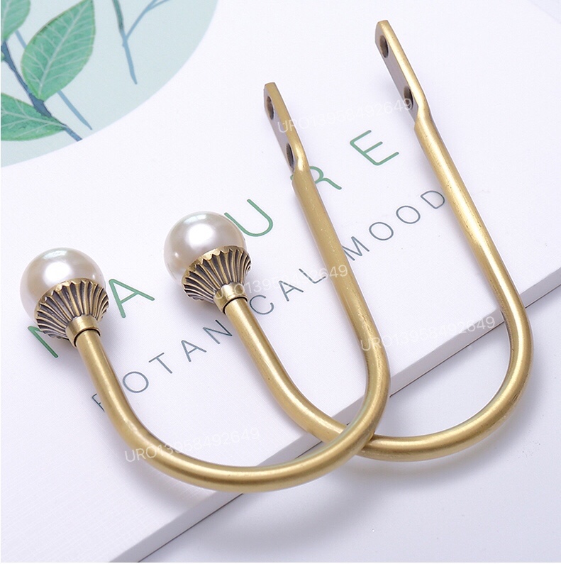 Crystal and  Pearl Curtain Tieback Hook Curtain 
