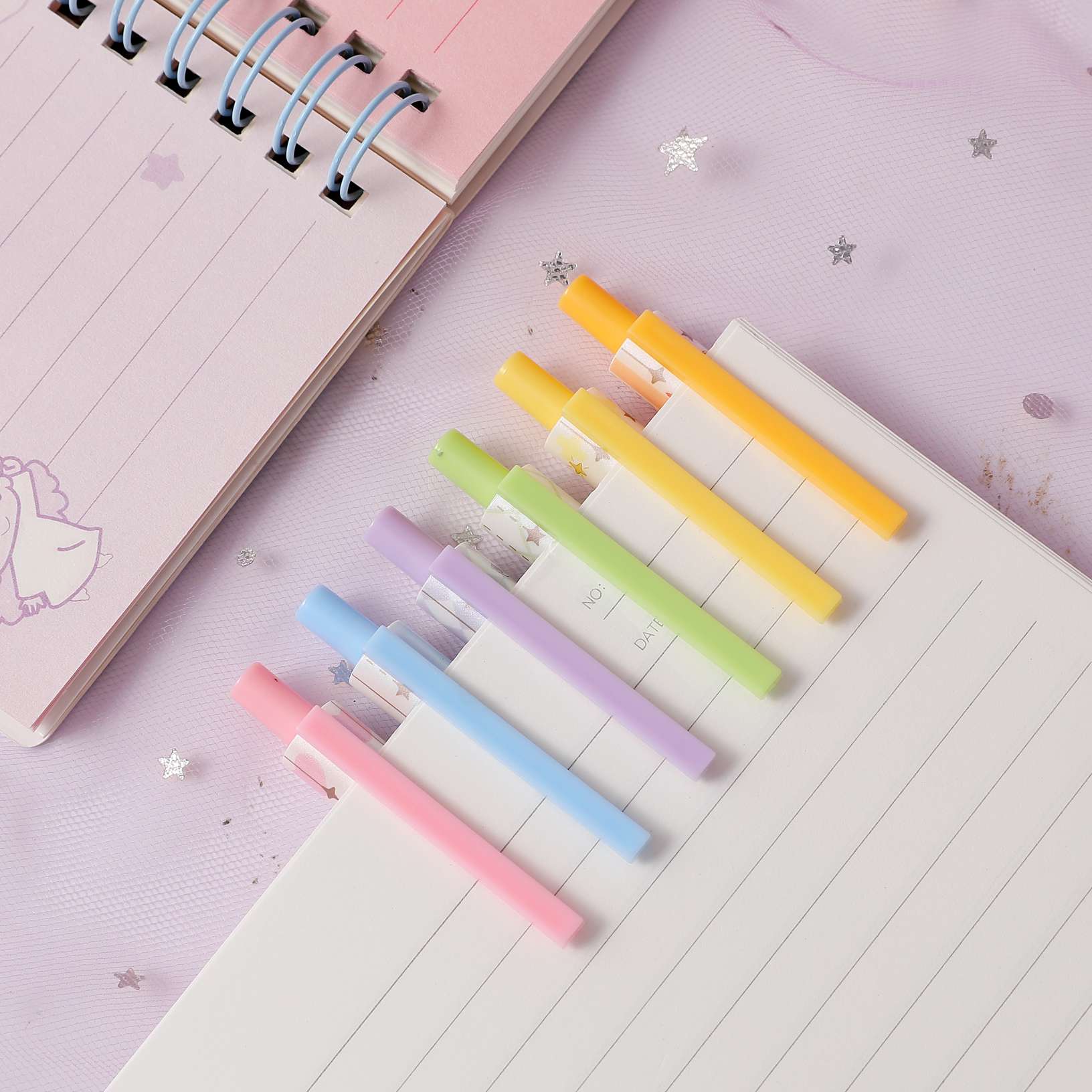 善知展示插盒装S709-72洛丽塔花园按动笔 学生考试用笔 商务办公用笔详情图6