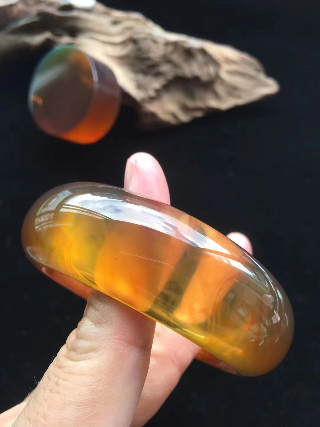 金棕宽镯详情图3