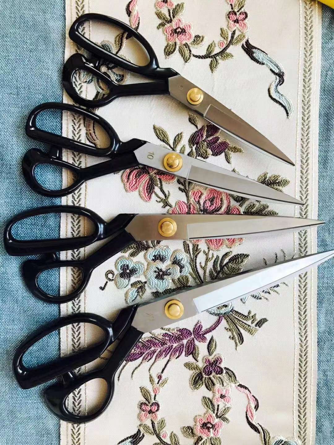 Tailor scissors, fabric scissors, household sewing machine scissors Specification drawing