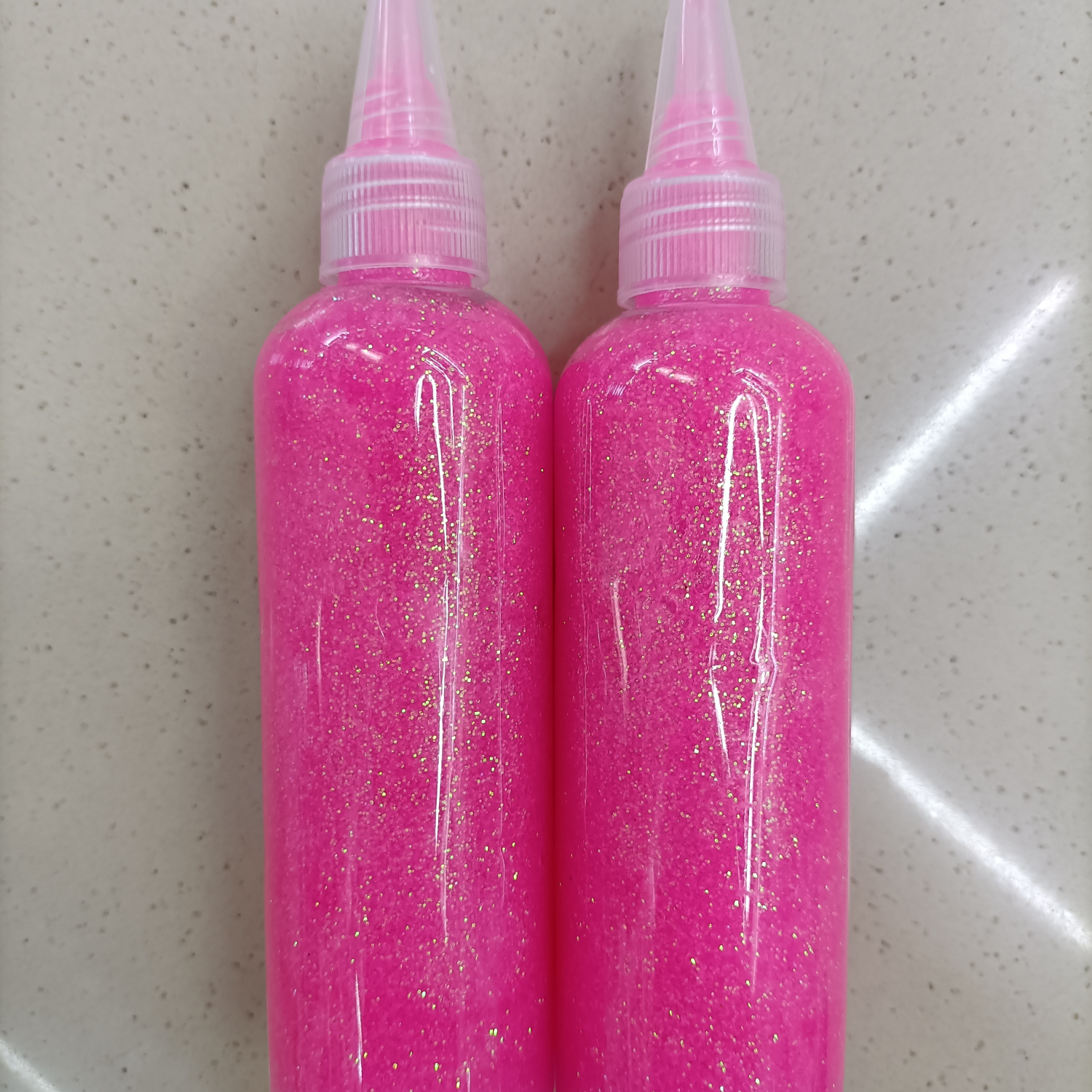 120mL粉色3D立体金粉胶