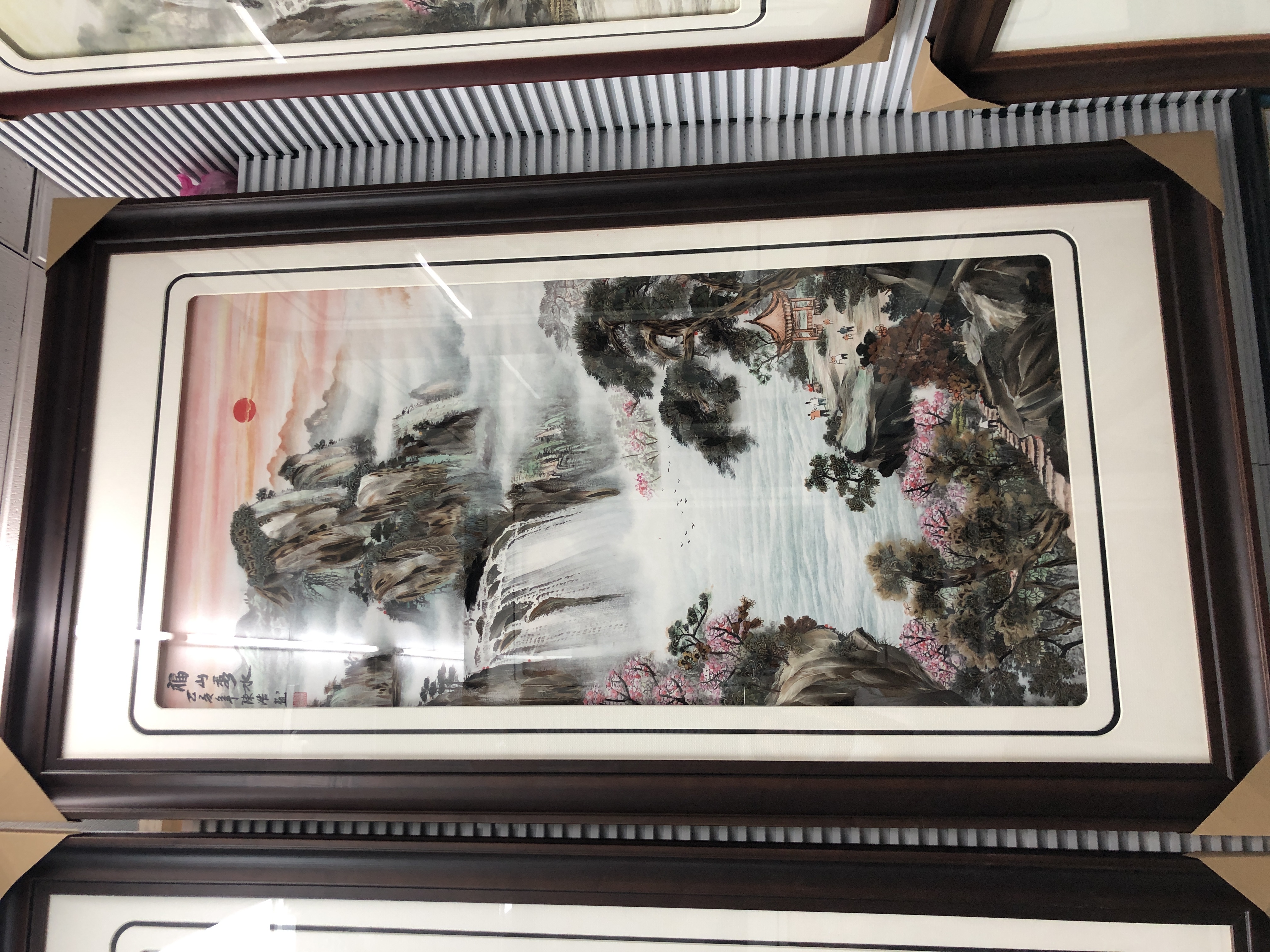 义乌大森装饰175X95cm纯手工羽毛画装饰画源远流长a3详情图3