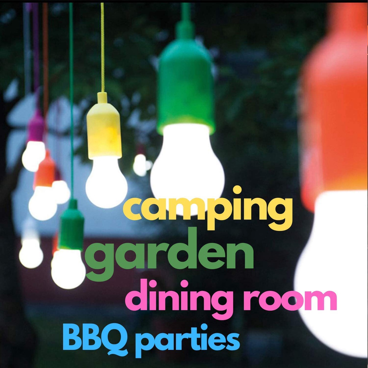 LED portable colorful string light tent camping camping string light bulb retro lighting string night light