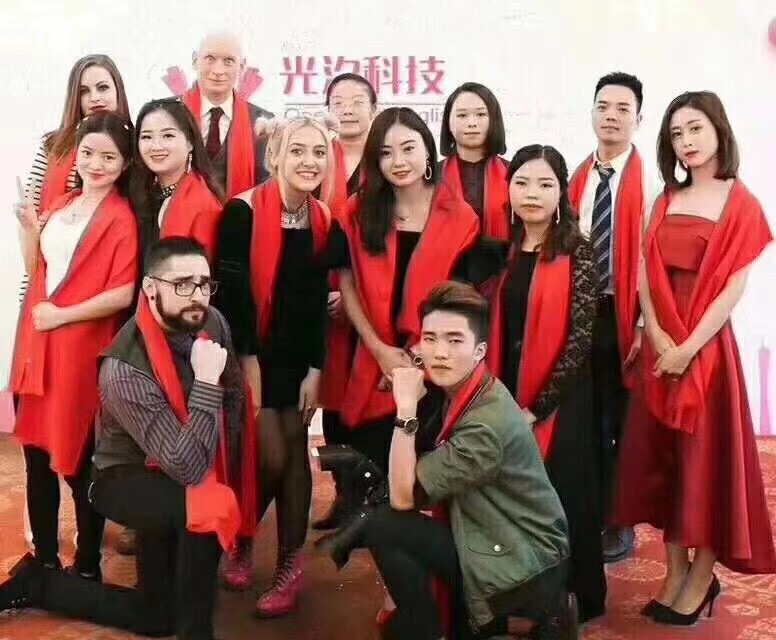 Bright Red Scarf Application Scenario
