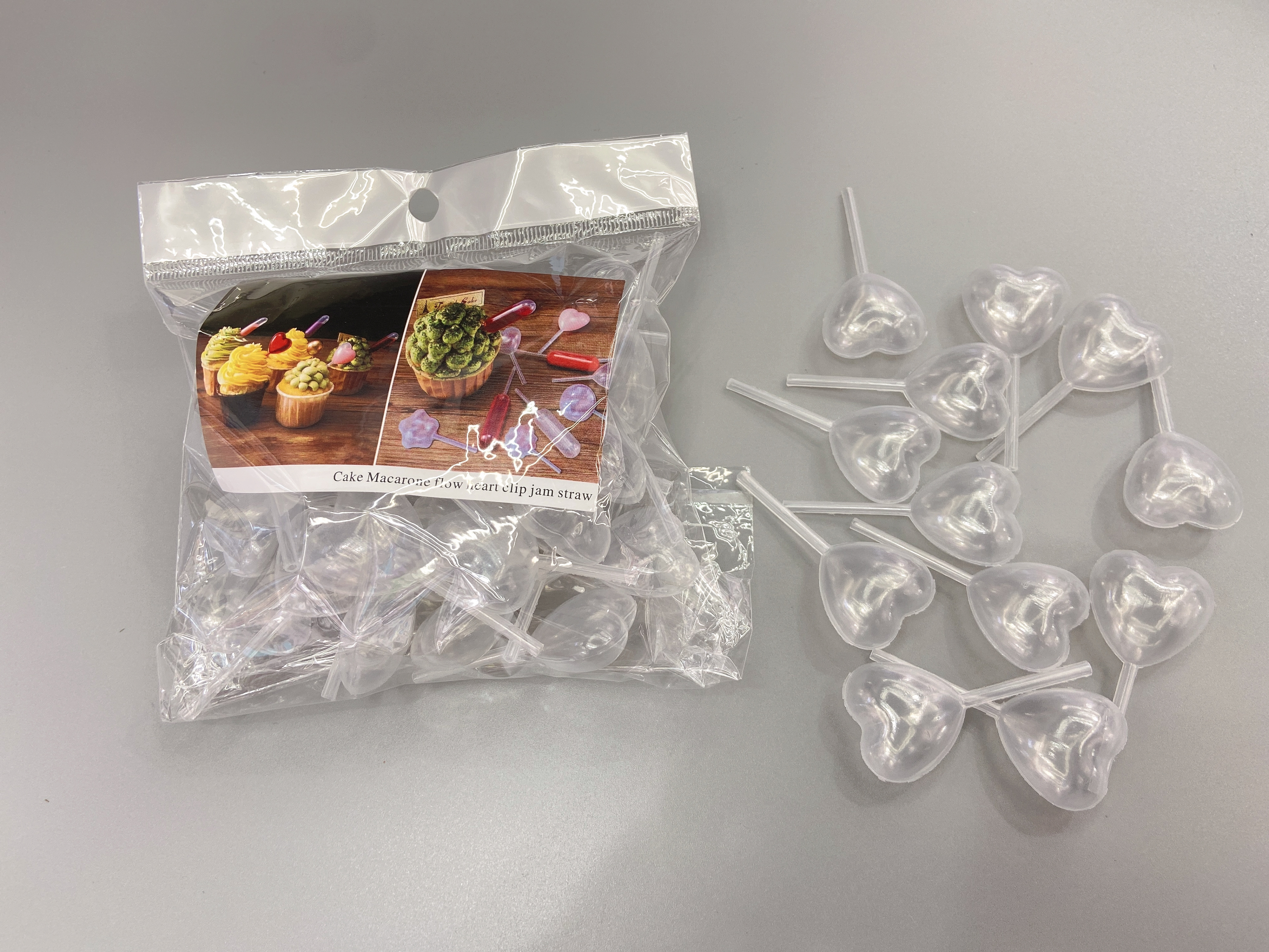 爱心马卡龙流心夹馅果酱吸管果汁挤酱西点装饰调味烘焙塑料滴管详情图2
