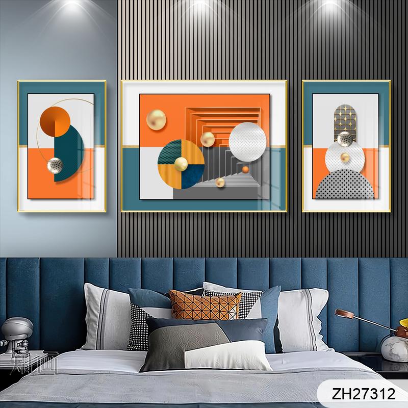 Modern simple geometric Hermes frame in frame abstract decorative painting thumbnail