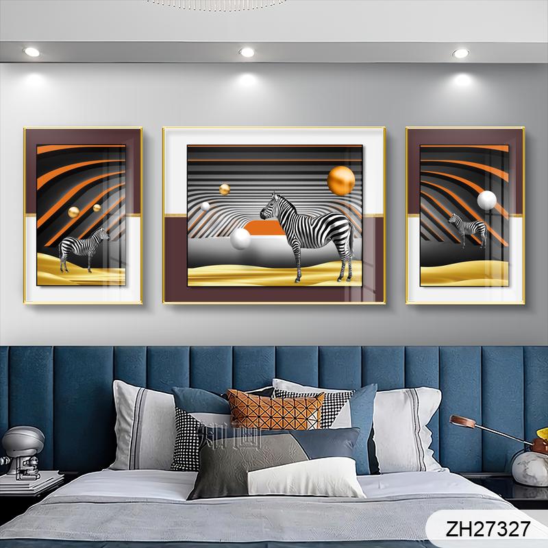 Modern simple living room group with abstract geometry