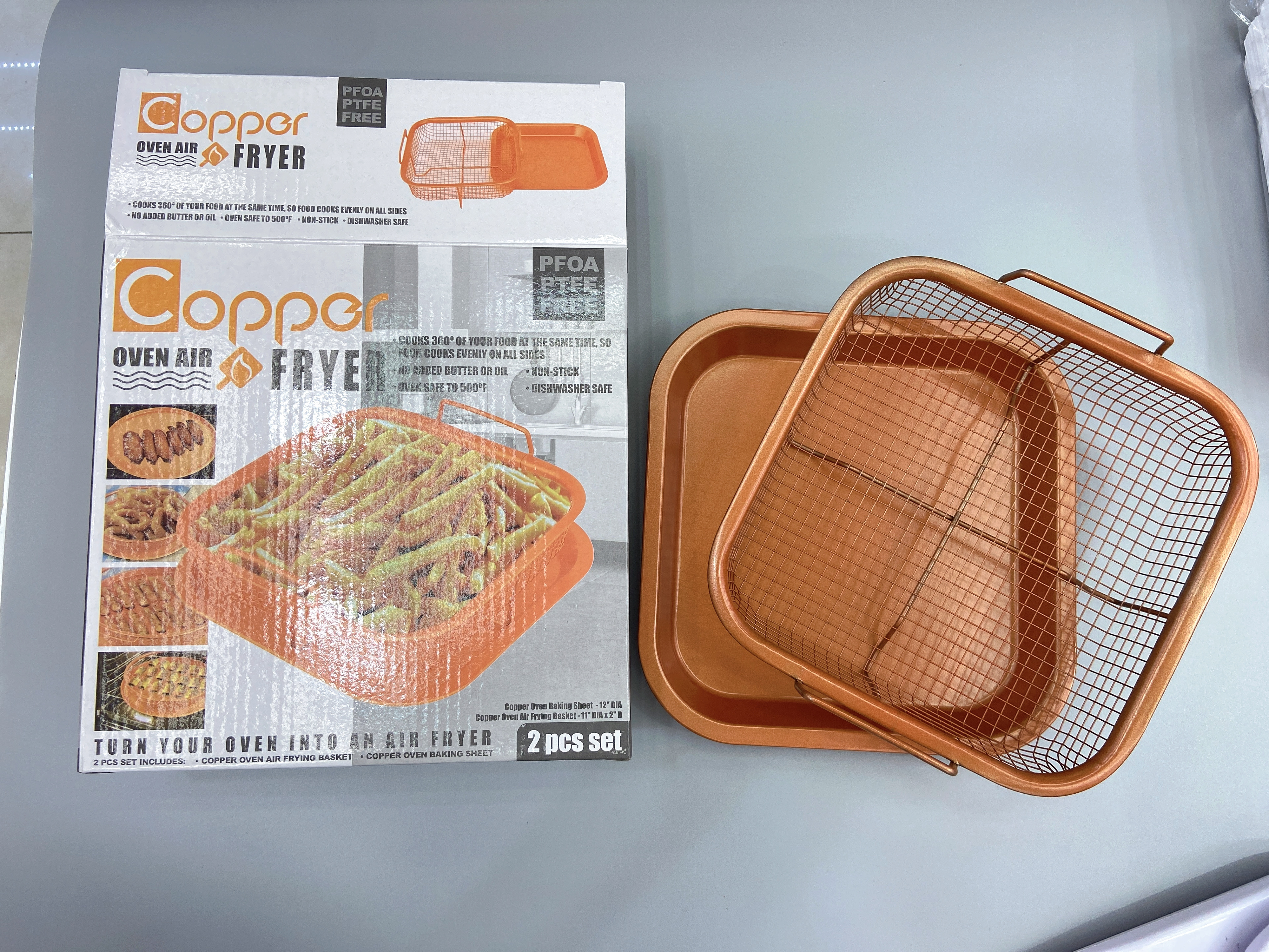 Square French fries basket, creative INS hotel tableware, basket for French fries, fried chicken, fried food platter, blue bread basket detail image 3