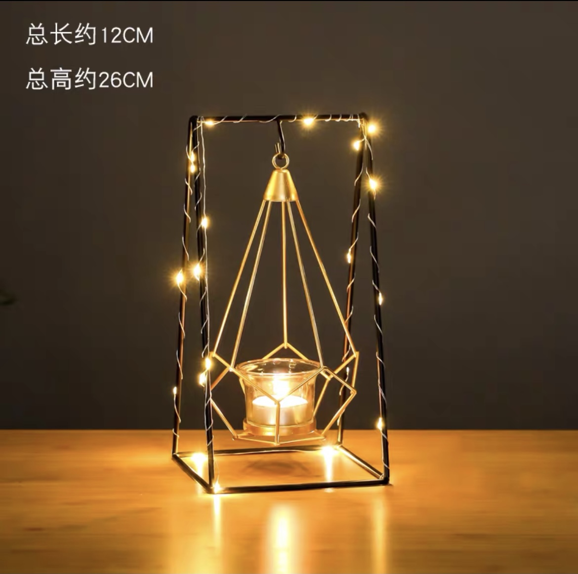 Creative Nordic style light luxury candle table romantic wedding candlelight dinner props European decorations ramp style
