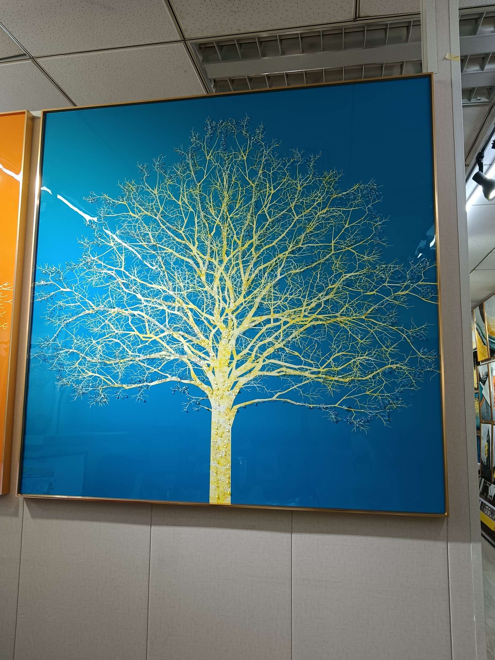 客厅餐厅沙发背景装饰画玄关挂画酒店详情4