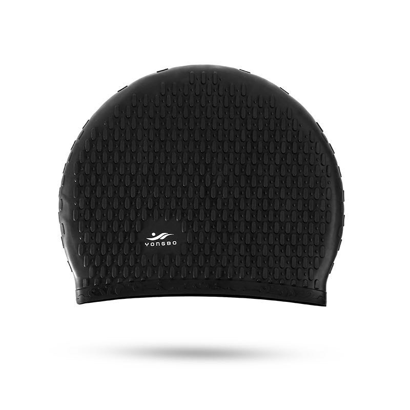 Yongbo genuine factory direct sales silicone swimming caps with customizable logos detail image 9