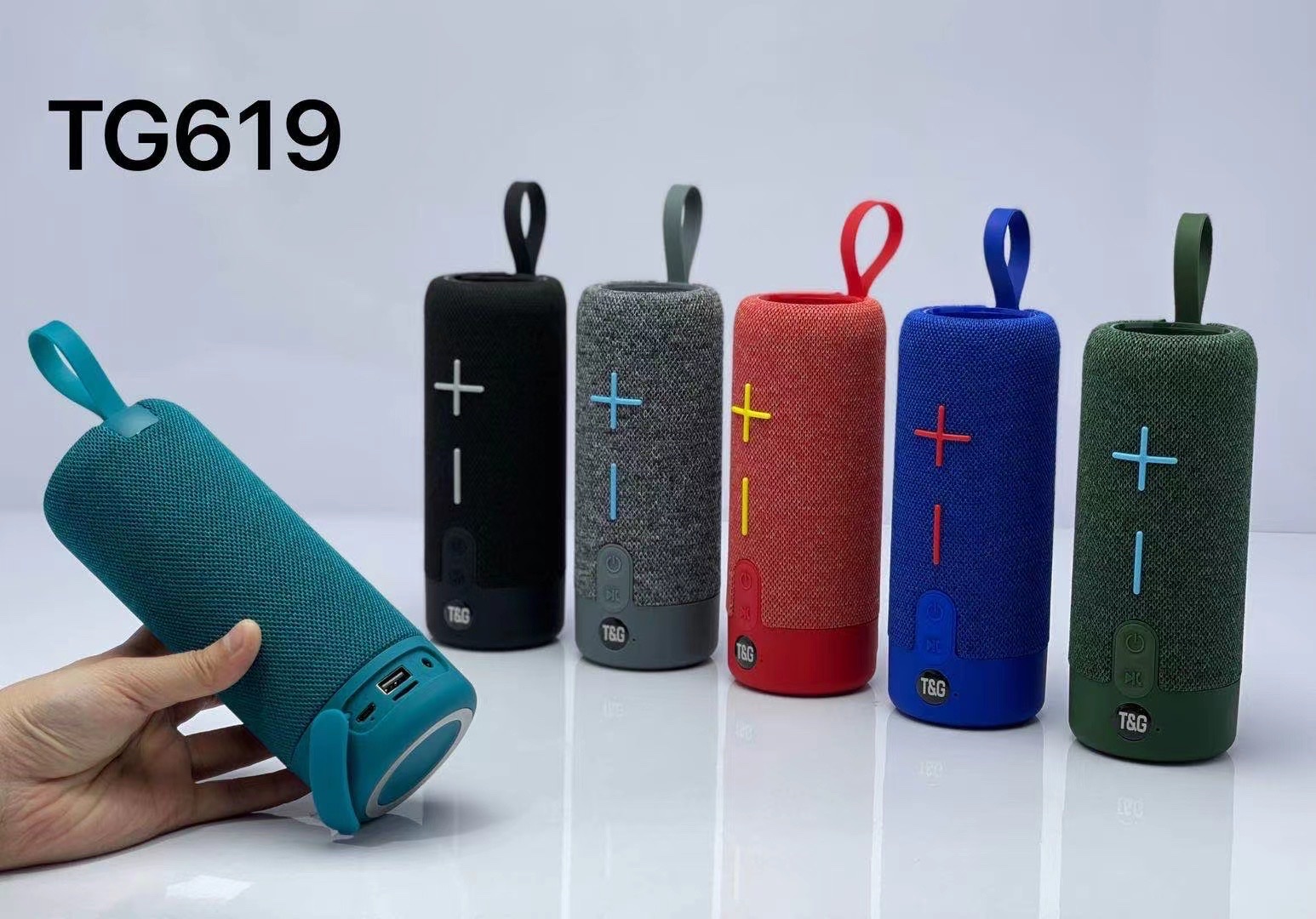 TG6191200Mah/5W*2/363G/50 PCS Features: Bluetooth 5.0/FM/USB/TF/AUX/TWS details Picture