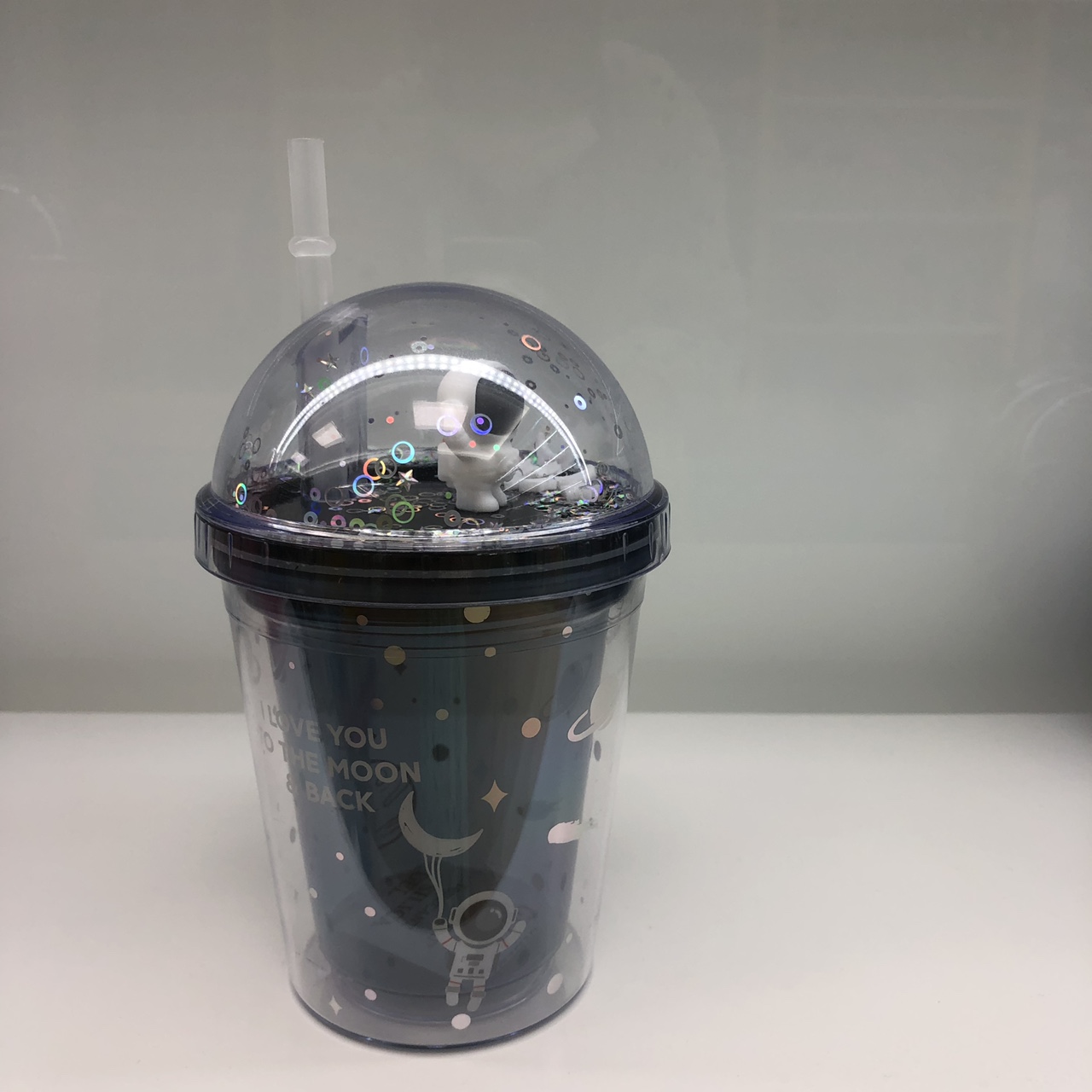 网红创意星空水杯可爱颜值带吸管水杯-DY2104-350