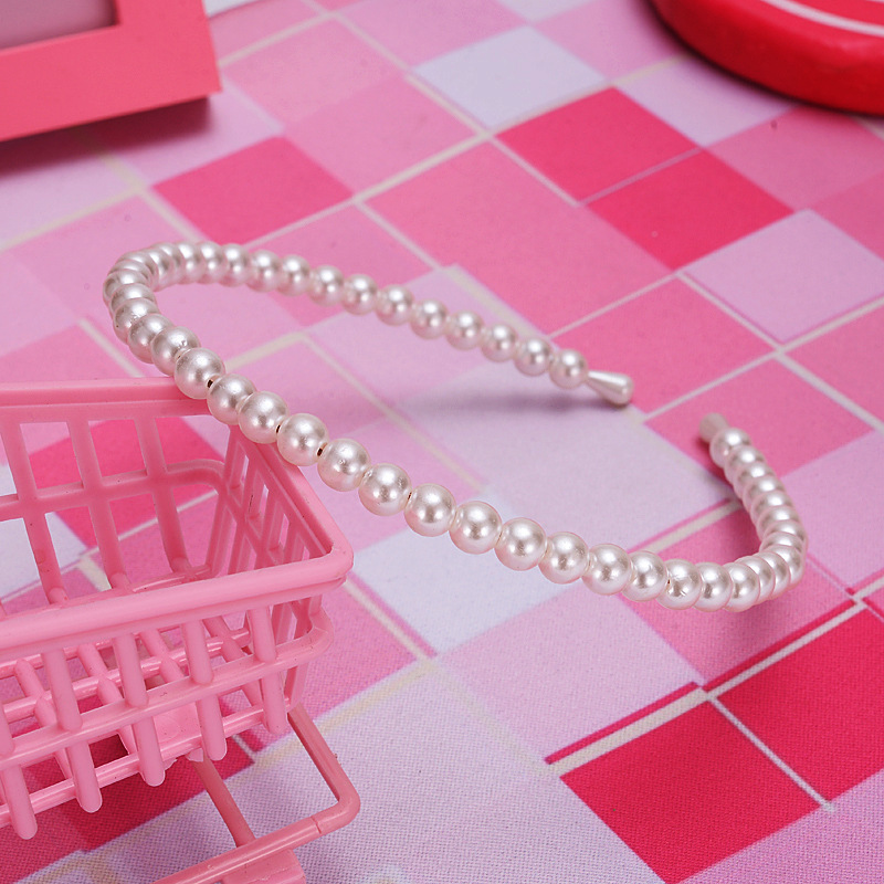 FLY1713 New pearl hairband, a popular headband for women, a versatile Korean hairpin, a simple and elegant hairpin for women, and a hair accessory pic 2