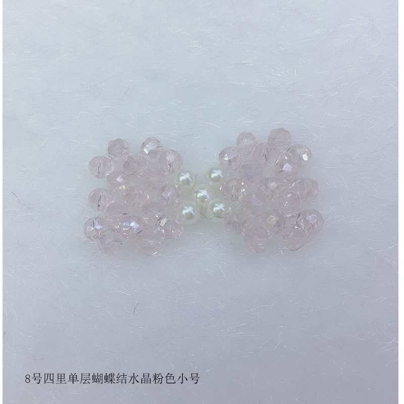 Woven crystal single-layer three-dimensional butterfly single-layer heart shoes, flower shoe buckles, headwear, clothing accessories, children's accessories Item Picture