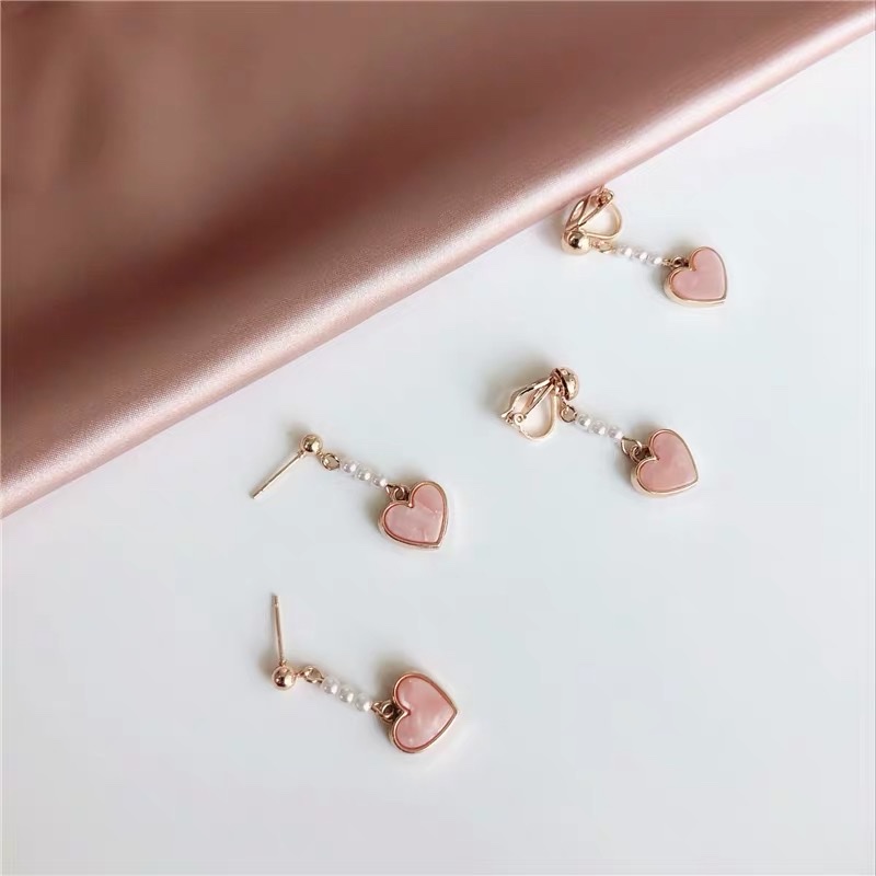 Long tassel earring clip style Korean feminine earrings and pendants without ear holes 1 detail image 1