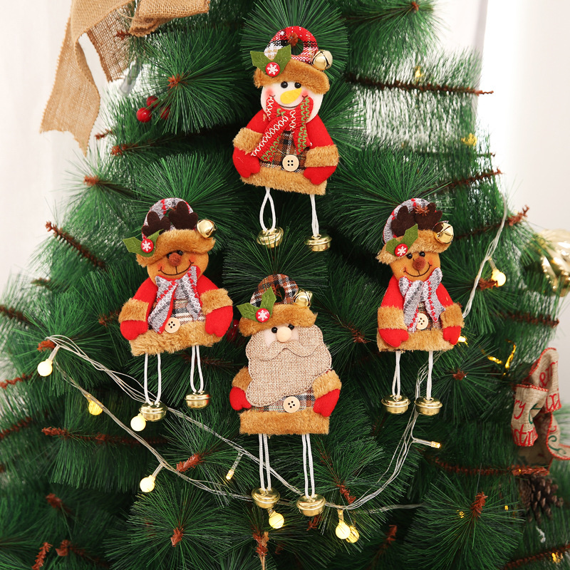 新款卡通鹿角老人圣诞节儿童节日聚会创意礼物玩具小礼品圣诞树装饰挂件圣诞雪人挂件详情图2