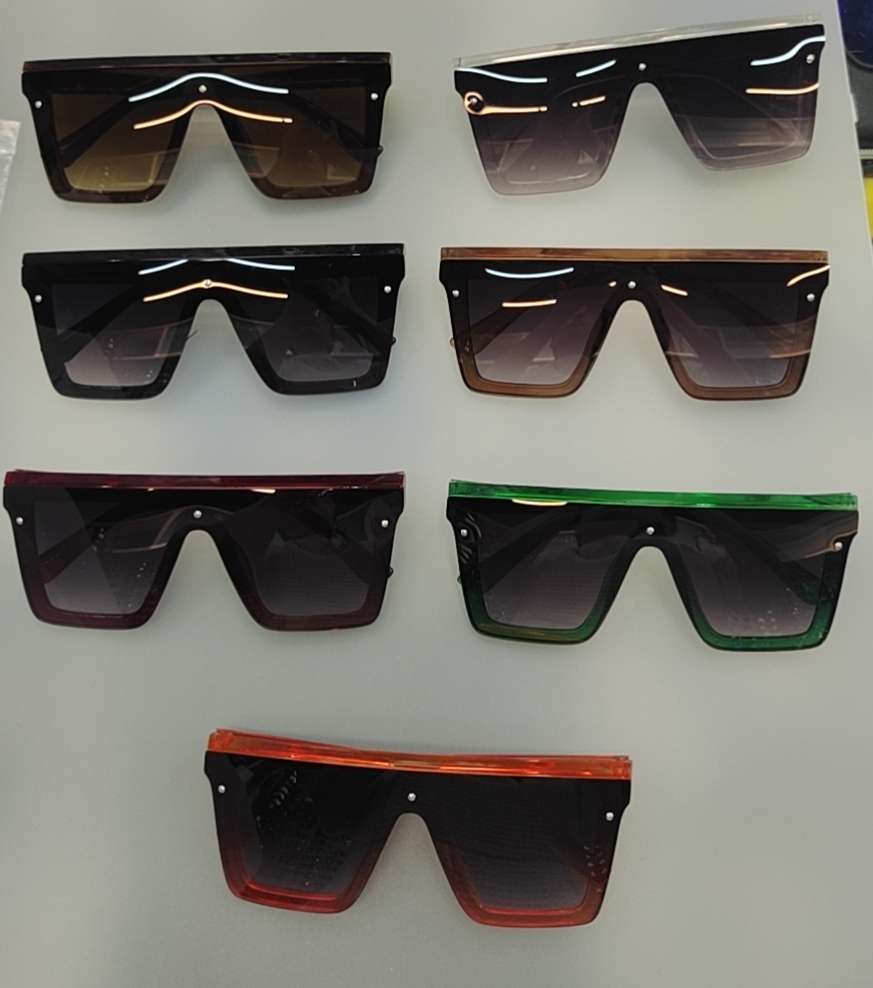 新款太阳镜潮流眼镜男女通用时尚眼镜防紫外线连体镜片027-5902详情图2