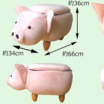 Piglet cartoon animal stool Creative stool for home