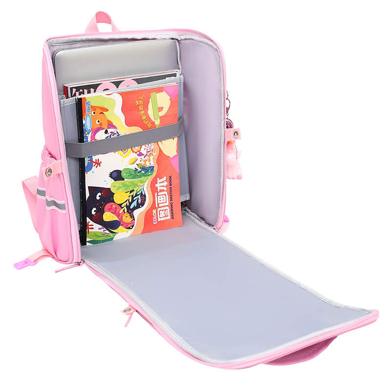 New Primary School Students Cartoon Cute Schoolbag Big Class One Or Two Grade Girls Backpack Lightweight Load Back Bag Item Picture