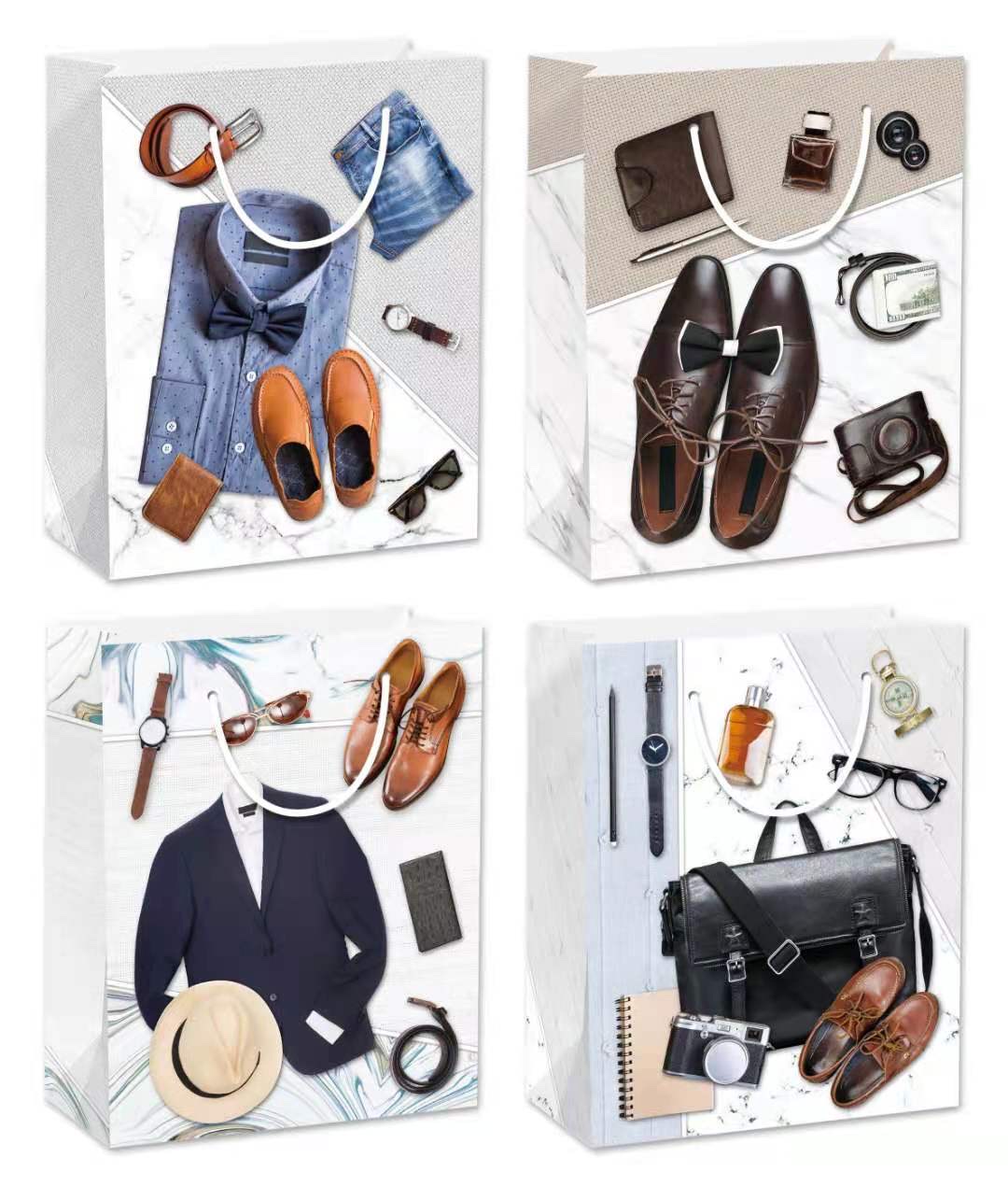 Men's gift bags, hand-held gift paper bags, custom-made clothing packaging paper bags, wholesale food takeout packaging bags, customized Application Scenario