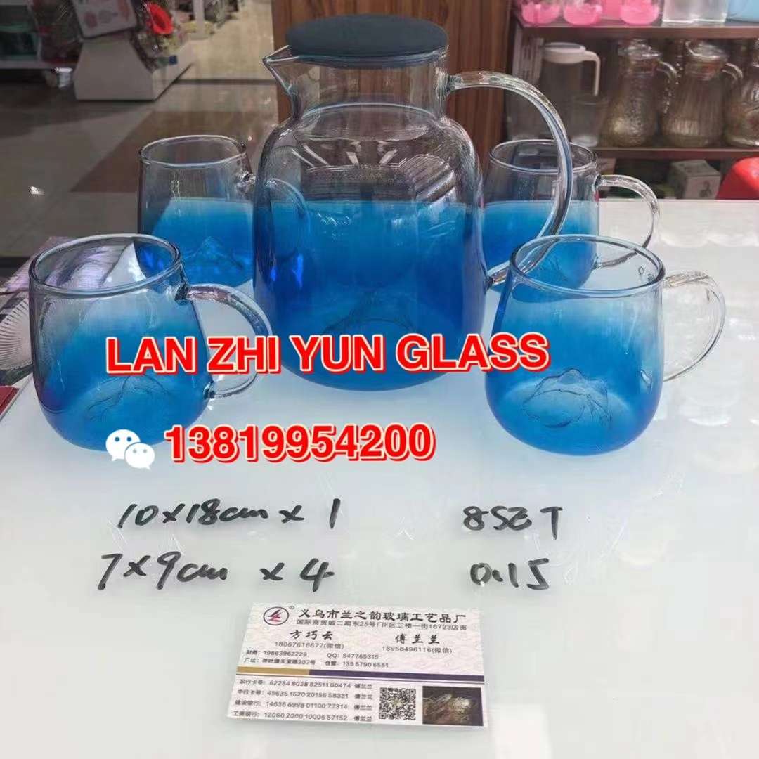 Glass water bottle set Specification image