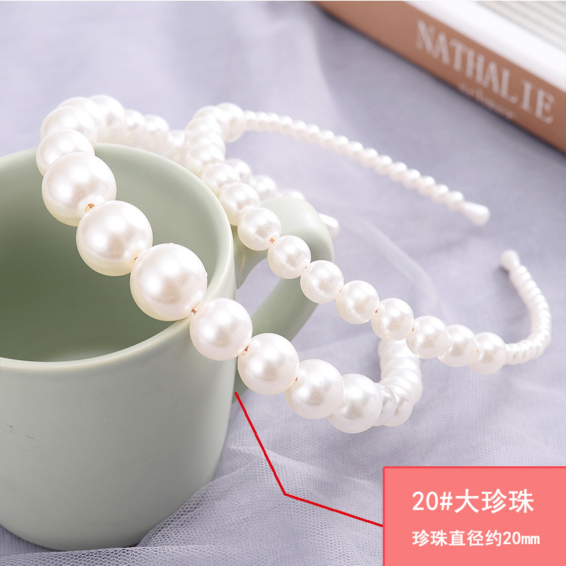 FLY1723 New pearl hairband, a popular female headband, a versatile Korean hairpin, a simple and elegant female hairpin, a hair accessory pic 5