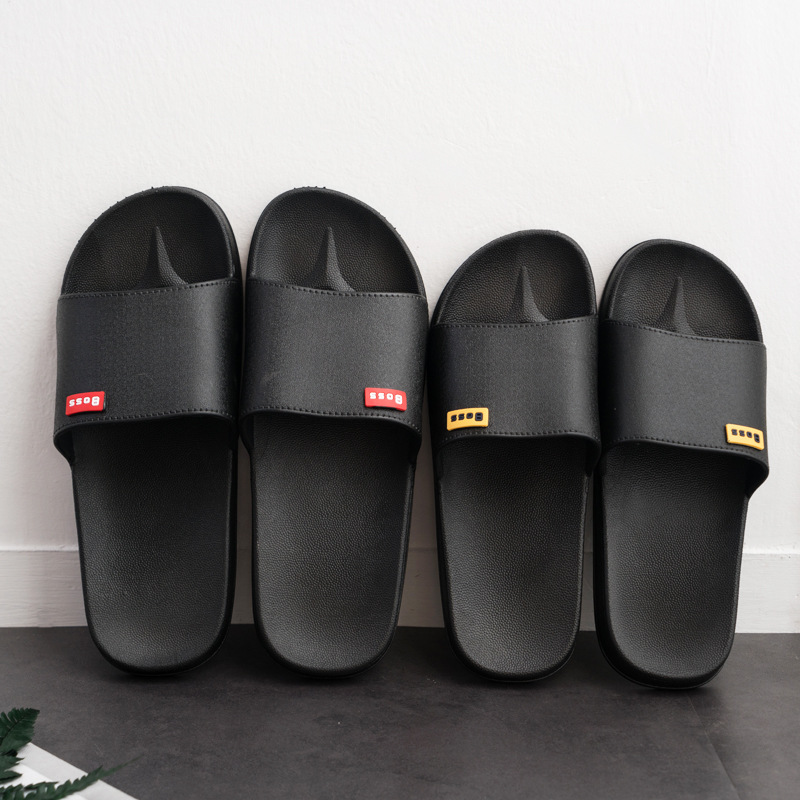 Wholesale Hotel bathroom slippers Fashion outdoor slippers Summer home flip-flops Men indoor plastic slippers women's flip-flops