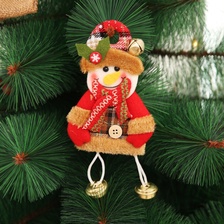 新款卡通鹿角老人圣诞节儿童节日聚会创意礼物玩具小礼品圣诞树装饰挂件圣诞雪人挂件