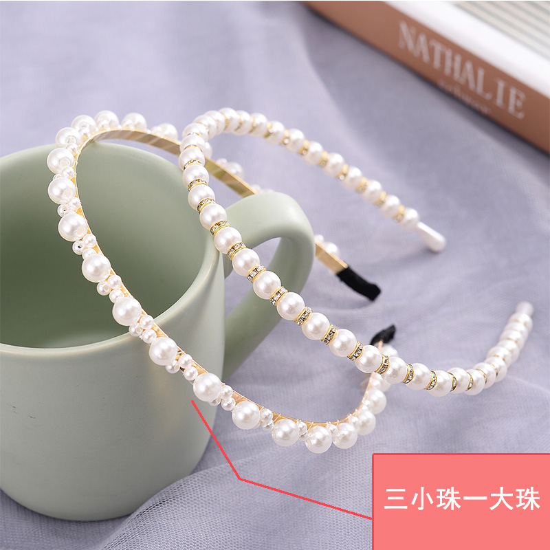 FLY1723 New pearl hairband, a popular female headband, a versatile Korean hairpin, a simple and elegant female hairpin, a hair accessory