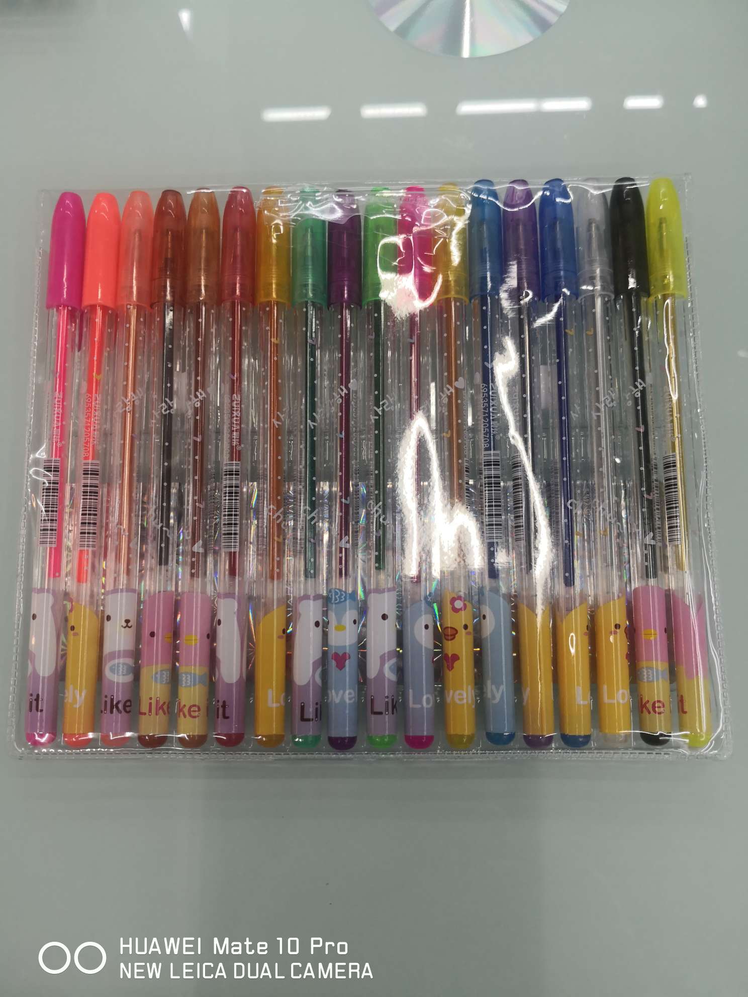 Yiwu Boyang Pen and Ink Products Store, HG6118-18 color PVC bag packaging, flash pen, highlighter pen.." details Picture