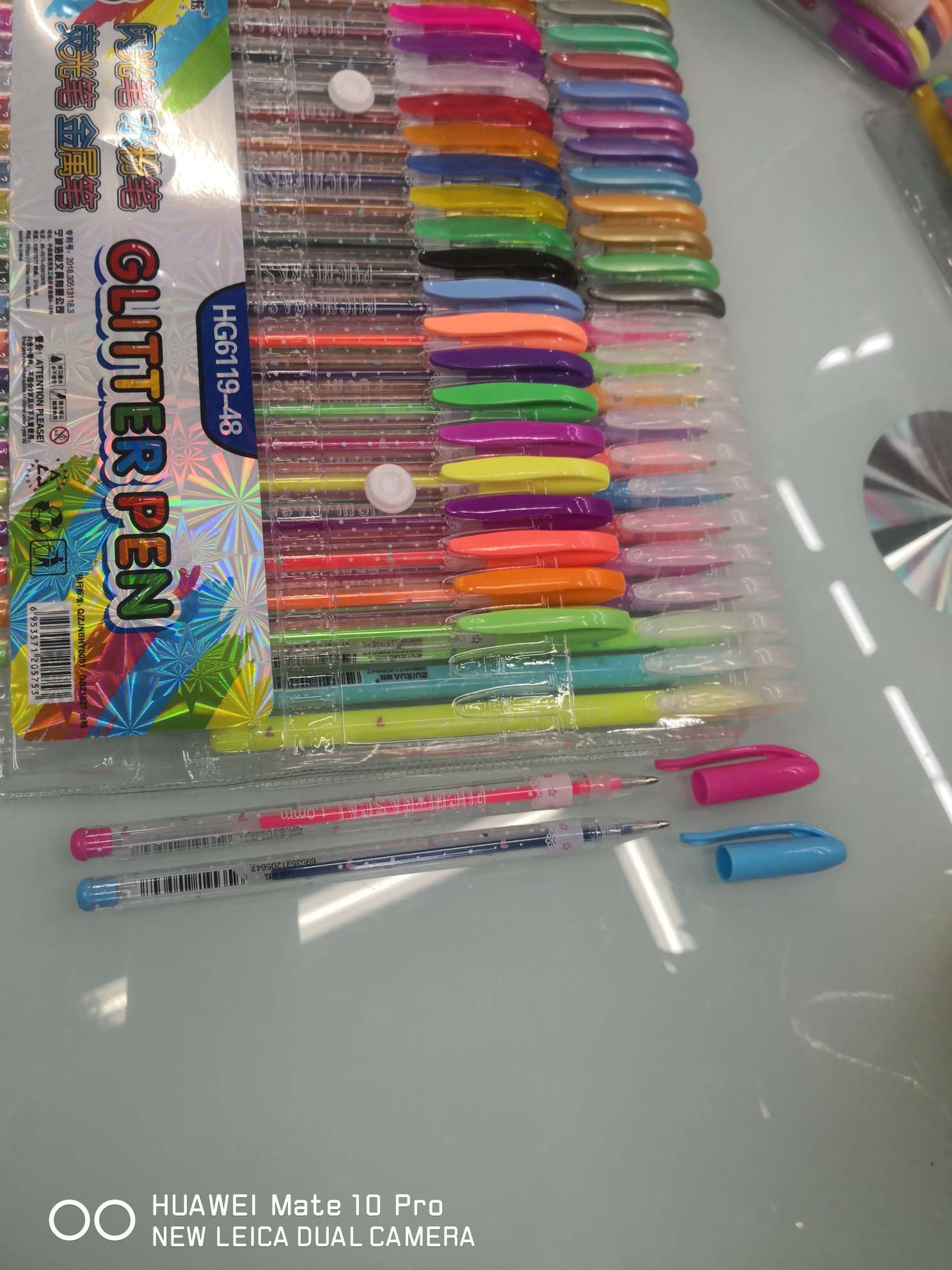 Yiwu Boyang Pen and Ink Supplies Store, HG6119-48 color glitter pens, highlighters, pink pens, metal pens Item Picture
