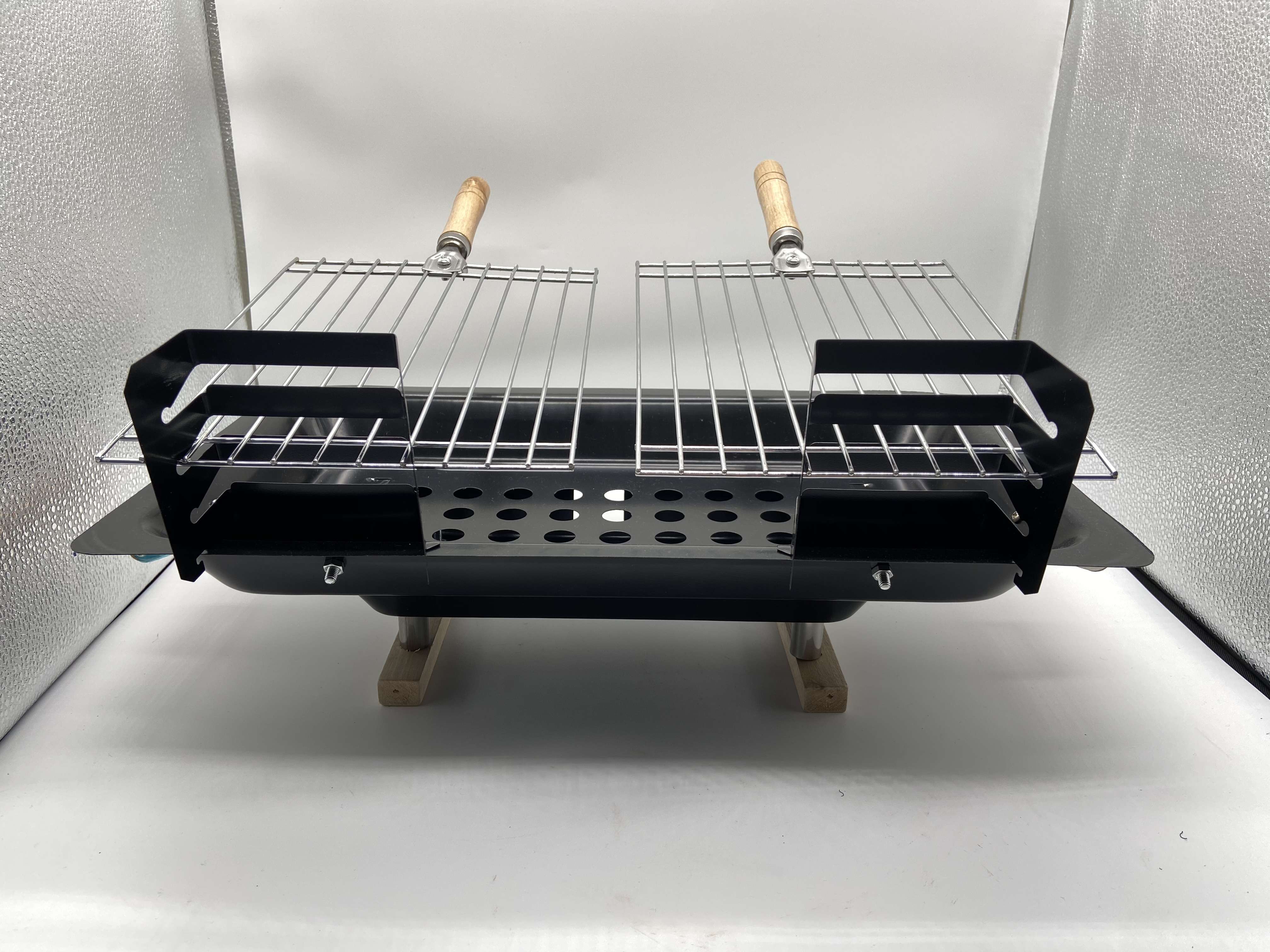 الموقد النقال للحرق القابل للتفكيك النقال في BBQ Grill Hibril BBchi BBQ Grill Specification image