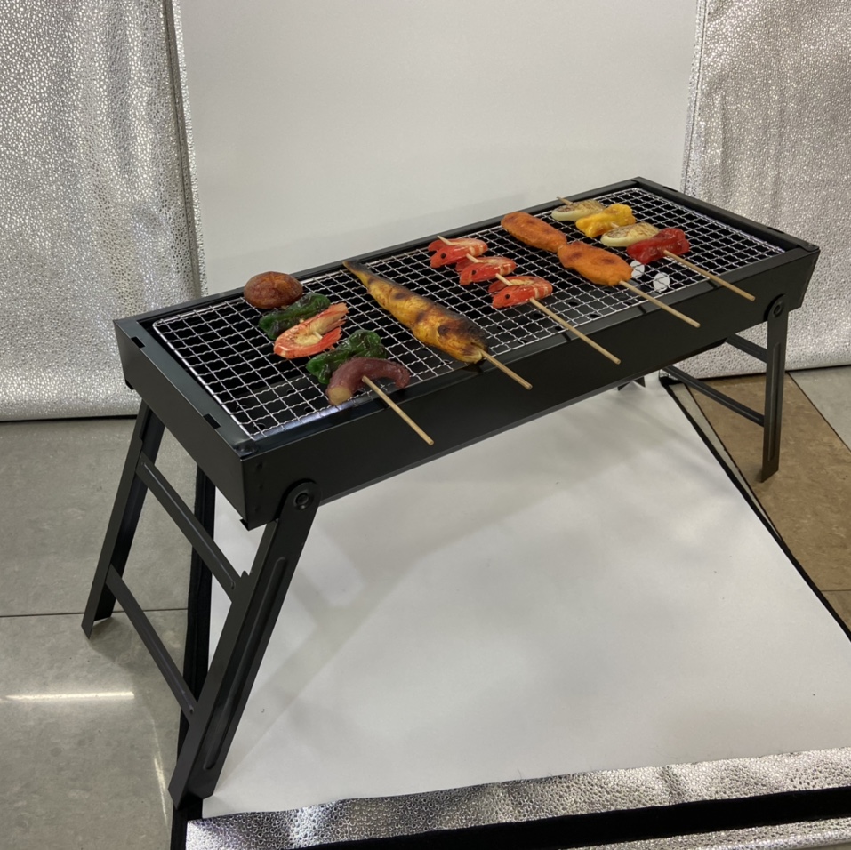 BBQ grill 抽拉式烧烤炉 便携式可折叠烧烤炉 木炭烧烤炉