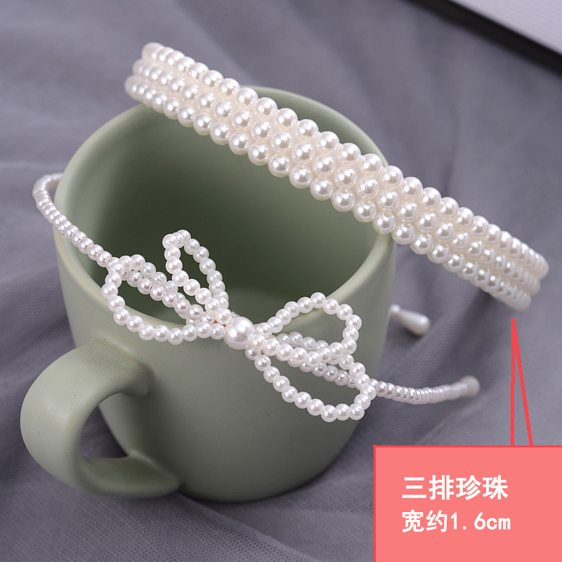 FLY1711新款珍珠发箍女网红头箍韩国百搭发卡女简约气质压发夹子头饰发饰