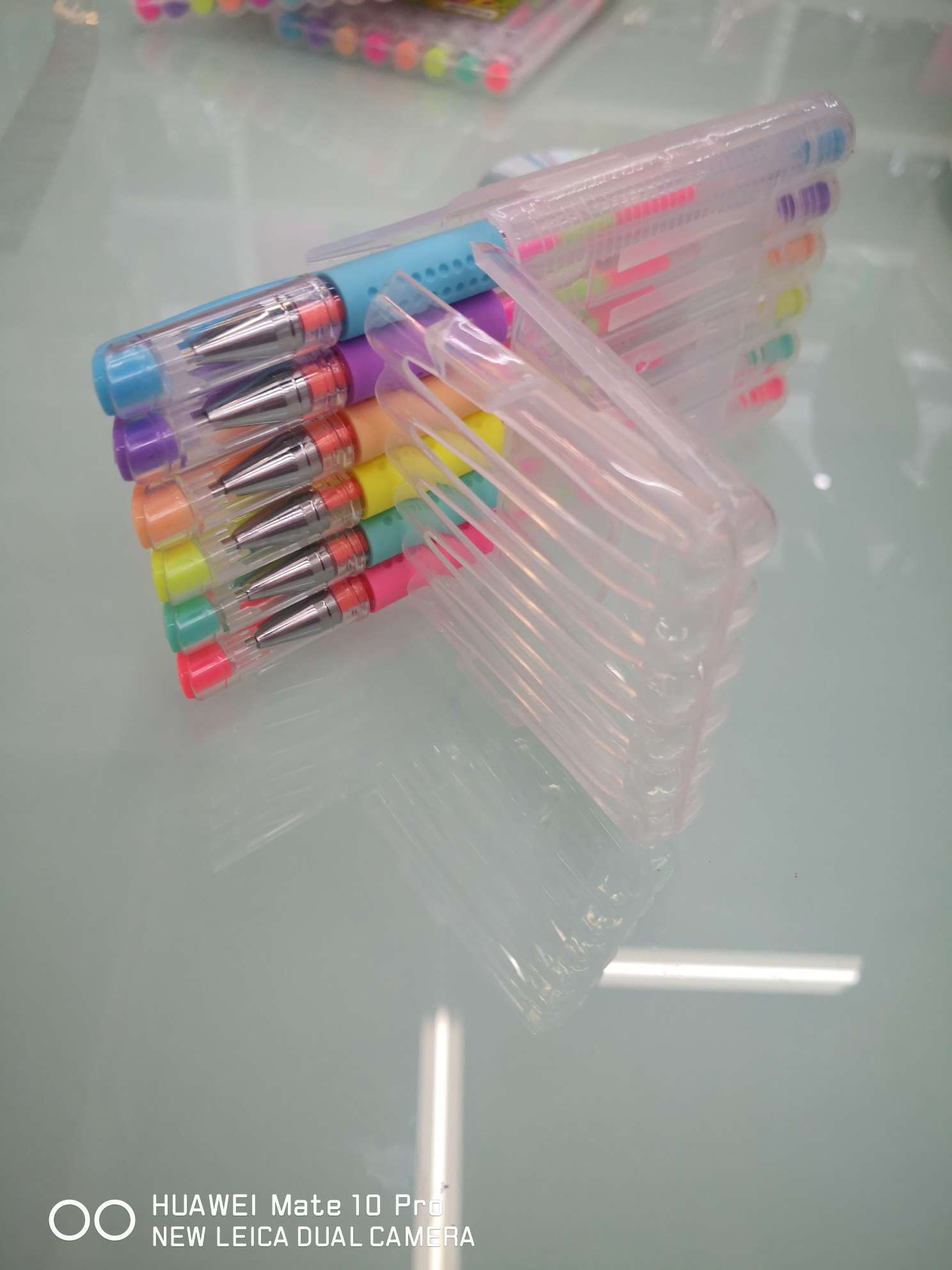 Yiwu Boyang Pen and Ink Supplies Store, 009STP - 6 colors, flip-top box packaging, seven-color highlighters. details Picture