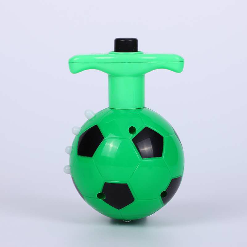 Toy ball with steering wheel, green football, musical gyroscope, luminous gyroscope, new and unique toys