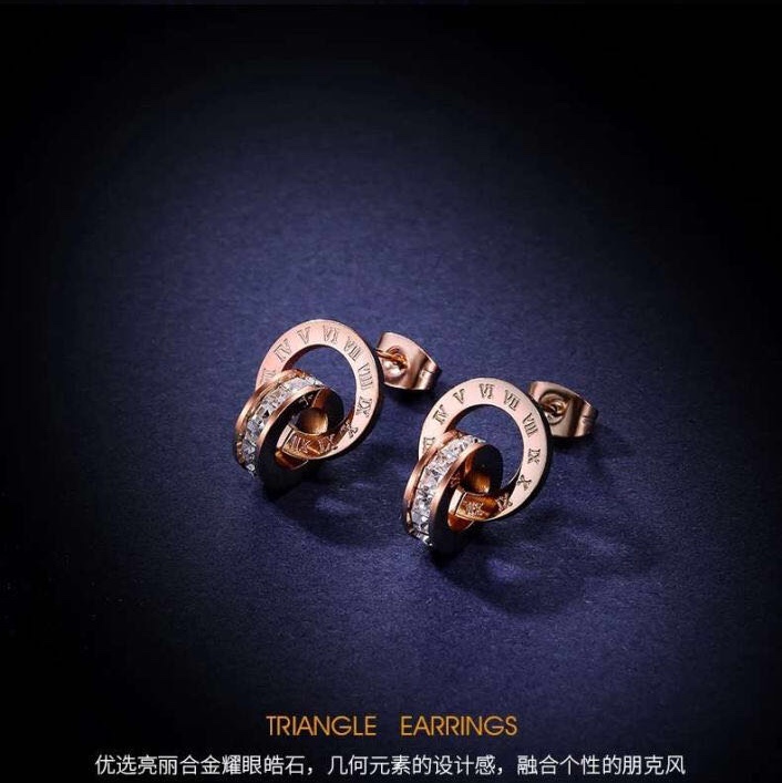 Double-loop stud necklace and bracelet manufacturer direct sales. The first choice for Kuaishou Live streaming and Douyin