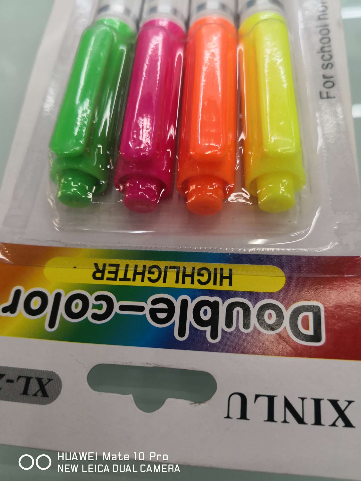 Yiwu Boyang Pen and Ink Products Store offers XL-228 double-headed highlighters with 4 cards in packaging Item Picture