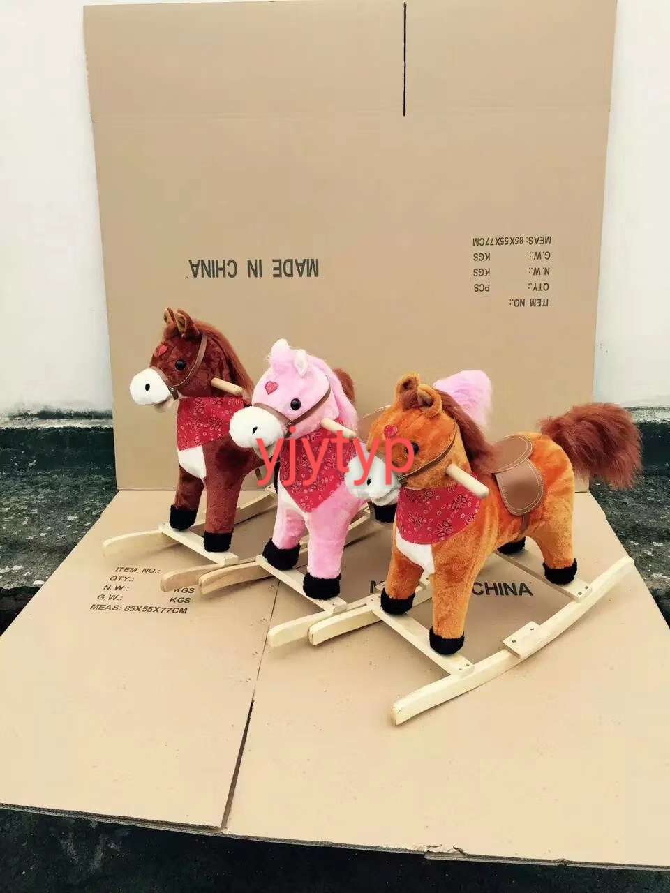 玩具车毛绒小号摇马木马摇椅现货厂家直销详情图2