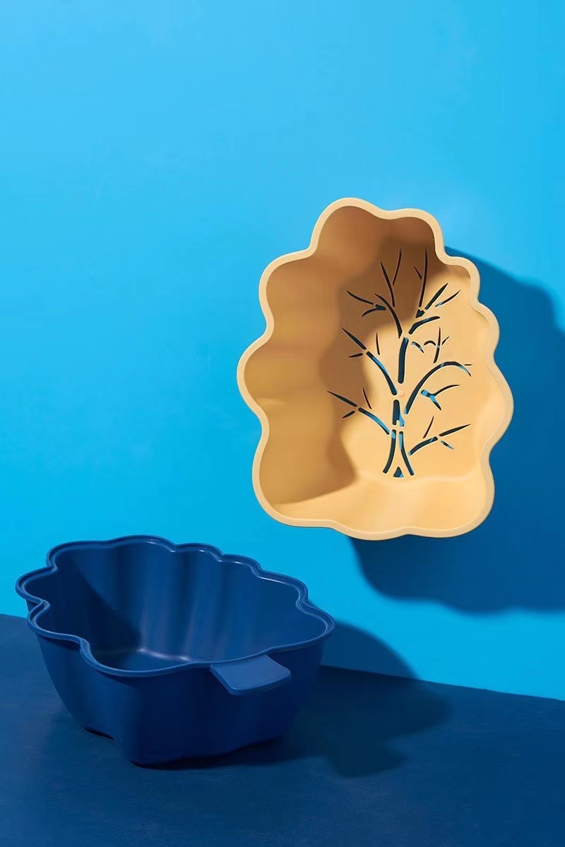 树叶沥水篮
双层设计，不用在担心盆里有水的问题
设计满分，造型独特细节图