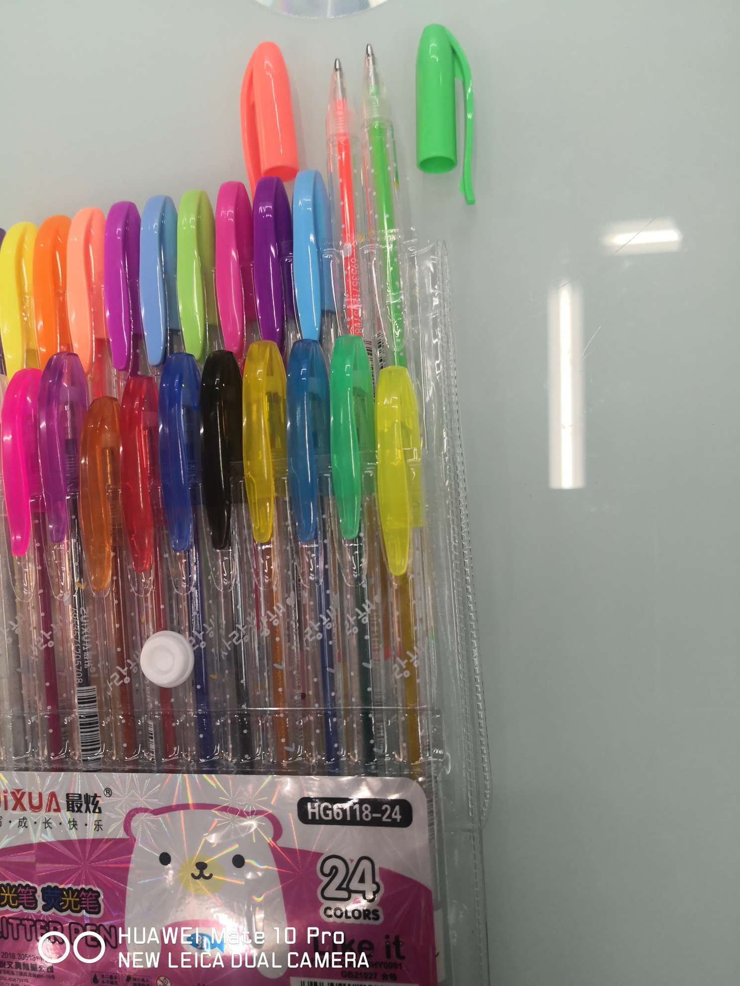 Yiwu Boyang Pen and Ink Products Store, HG6118-24 color PVC bag packaging, flash pen, highlighter pen. Item Picture