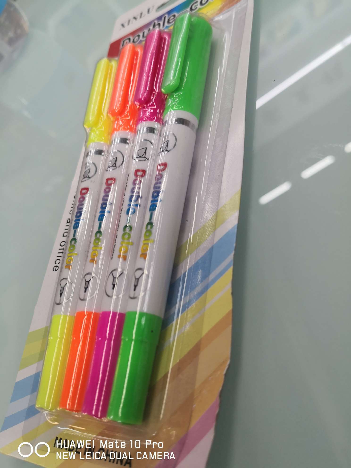 Yiwu Boyang Pen and Ink Products Store offers XL-228 double-headed highlighters with 4 cards in packaging Specification image
