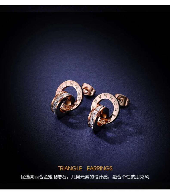 Double-loop stud necklace and bracelet manufacturer direct sales. The first choice for Kuaishou Live streaming and Douyin detail image 1
