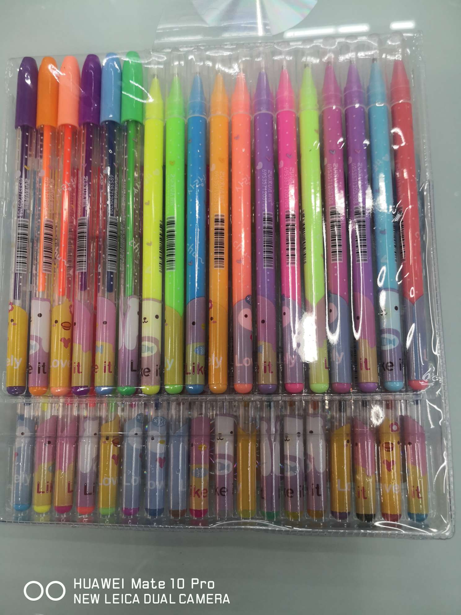 Yiwu Boyang Pen and Ink Supplies Store, HG6118-36 PVC bag packaging for flash pens, highlighters and pink pens details Picture