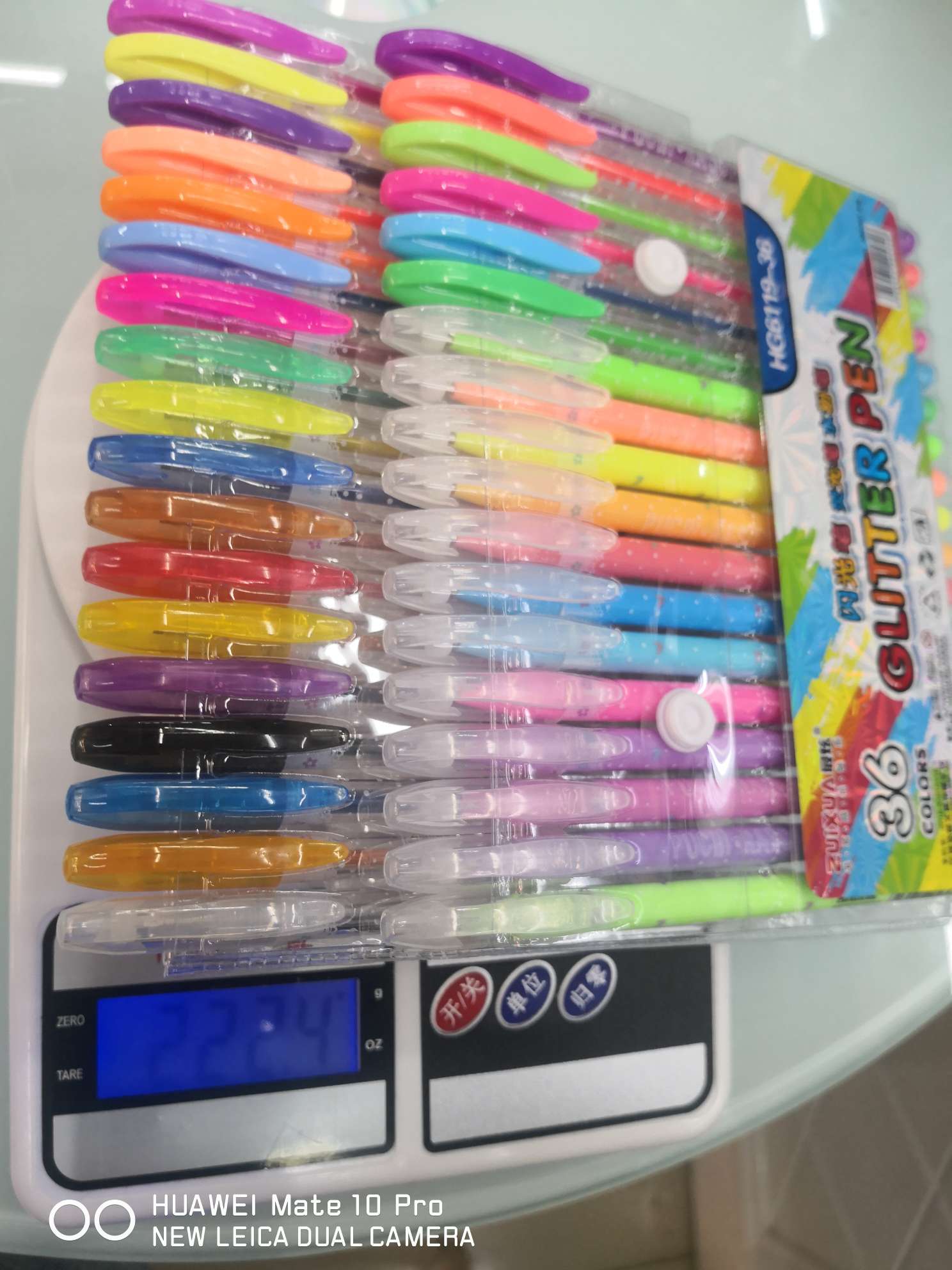 Yiwu Boyang Pen and Ink Products Store, HG6119-36 color PP bag packaging, flash pen, highlighter pen, pink pen Specification image