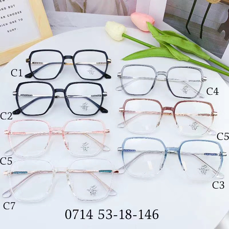 0714 近视眼镜女有度数可配超轻黑框大框素颜神器透明眼睛镜框大脸显瘦详情图1